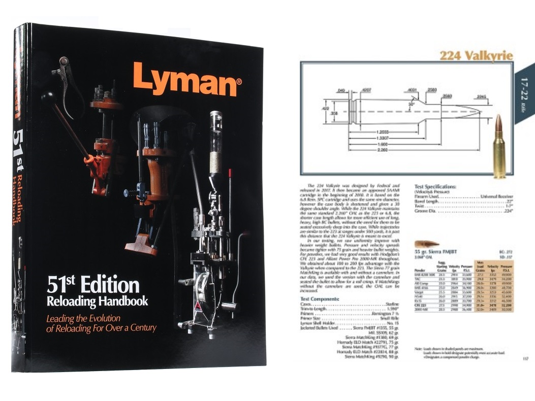 Lyman 51st Edition RELOADING HANDBOOK Softcover